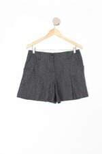 Shorts united colors of benetton feminino cinza com Pregas