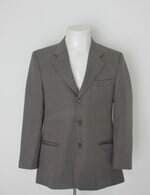 Blazer garbo masculino cinza com Ombreira