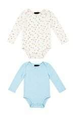  Kit 2 bodies Carter's azul e branco