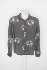 Camisa Foxton masculina cinza estampada com Silk