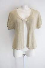 Casaco tak tricot feminino dourado