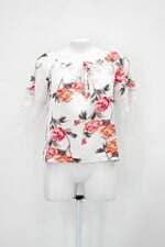 Blusa feminina estampada com Renda