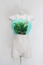 Regata cropped feminina estampada com Bojo