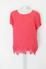Blusa Hering feminina rosa com Renda