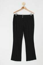 Calça de tecido feminina preta