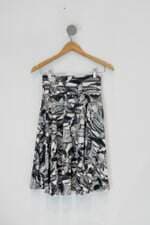 Saia midi fmt feminina estampada