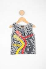 Regata Infantil cativa cinza estampada com silk 