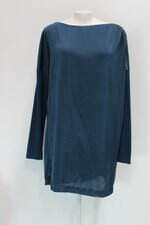 Vestido stile benetton feminino azul com Transparência
