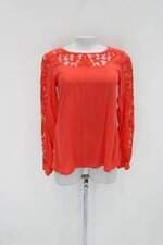 Blusa feminina coral com Renda