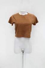 Blusa cropped youcom feminina marrom