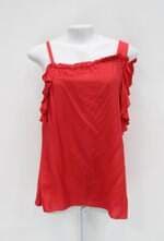 Blusa enjoy feminina vermelha com Babado