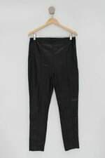 Calça de tecido c&a feminina preta com Cós com elástico