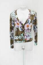 Cardigan maria carminatti feminino estampado