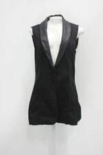 Colete quintess feminino preto com Recortes