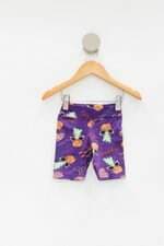 Shorts Infantil grilo verde estampado com elástico no cós