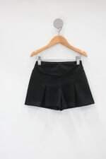 Shorts Infantil Rose Feijão preto com Pregas 