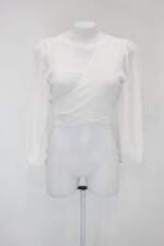 Blusa cropped transpassada espaço hada feminina branca