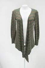Cardigan feminino verde listrado