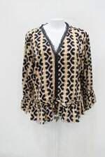 Camisa canal feminino estampado com Bordado