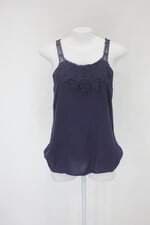 Regata feminina azul com Renda