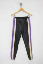 Calça de tecido beach & country feminina preta com Recortes