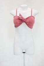 Top feminino rosa com Laço e Bojo
