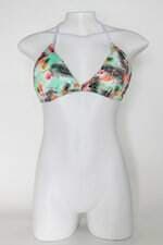 Top de biquíni feminino estampado