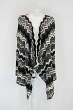 Cardigan triângulo feminina cinza