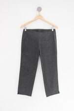 Calça de tecido feminino cinza
