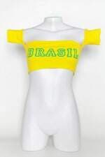 Top de biquíni maria joana feminino amarelo com Silk