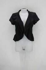 Colete cheroy feminino preto com Pregas