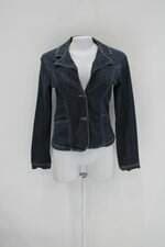 Blazer jeans feminino azul