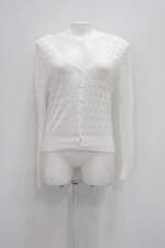 Cardigan feminino off-white com Recortes