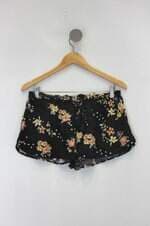 Shorts pop me feminino estampado com Tassel e Cós com elástico
