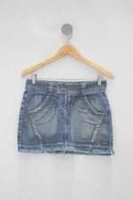 Saia Jeans camaleon feminina azul