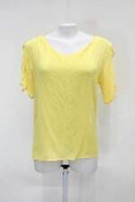 Blusa feminina amarela com Tiras