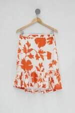 Saia le blog feminina estampada com Forro