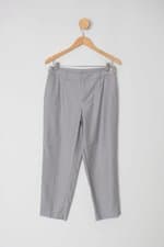 Calça de tecido spezzato feminino cinza