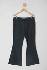 Calça de tecido animale feminino preto