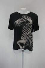 Blusa animale feminina estampada com Recortes