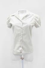 Camisa interview feminina verde com Paetê e Silk