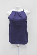 Regata shein feminina azul com Pregas