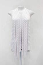 Colete pink & co. feminino branco listrado