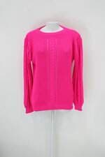 Suéter feminino rosa neon