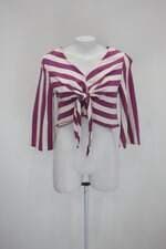 Blusa cropped cantão feminina listrada