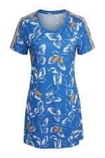 Vestido Adidas feminino azul estampado