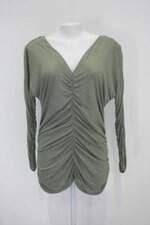 Blusa feminina verde com Franzido