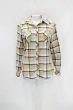 Camisa yans feminina xadrez 