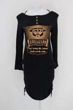Vestido by champagne feminino preto com silk e aplique