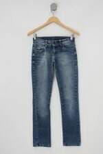 Calça jeans handbook feminina azul com strass